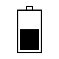 Battery on white background vector