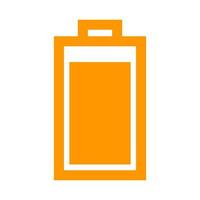 Battery on white background vector