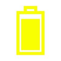 Battery on white background vector