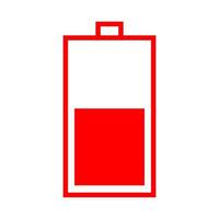 Battery on white background vector