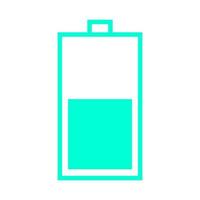 Battery on white background vector