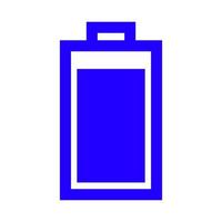 Battery on white background vector