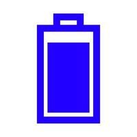 Battery on white background vector