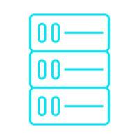 Server on white background vector