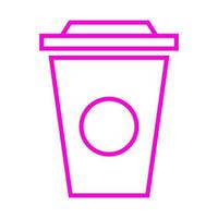 Coffee cup on white background vector