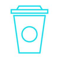 Coffee cup on white background vector