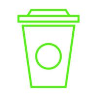 Coffee cup on white background vector