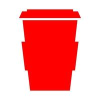 Coffee cup on white background vector
