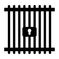 Prison on a white background vector
