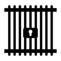 Prison on a white background vector