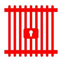 Prison on a white background vector