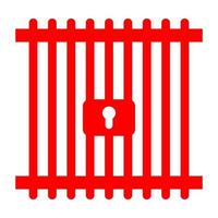 Prison on a white background vector