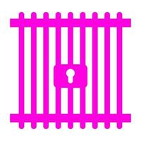 Prison on a white background vector