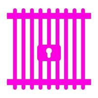 Prison on a white background vector