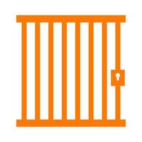 Prison on a white background vector