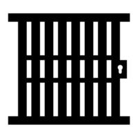 Prison on a white background vector