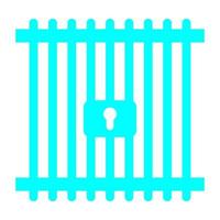 Prison on a white background vector