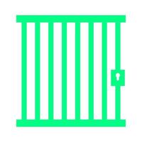 Prison on a white background vector