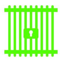 Prison on a white background vector