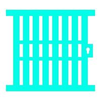 Prison on a white background vector