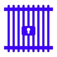 Prison on a white background vector