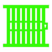 Prison on a white background vector