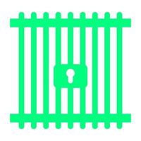 Prison on a white background vector