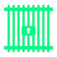 Prison on a white background vector