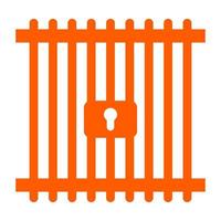 Prison on a white background vector
