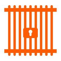 Prison on a white background vector