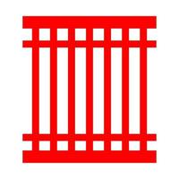 Prison on a white background vector