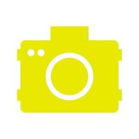 Photo camera on white background vector