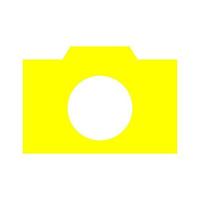 Photo camera on white background vector