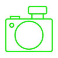 Photo camera on white background vector