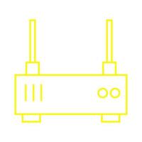 Router on a white background vector