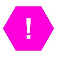 Warning sign on white background vector