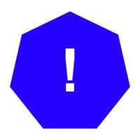 Warning sign on white background vector