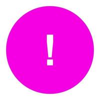Warning sign on white background vector