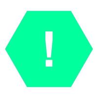 Warning sign on white background vector