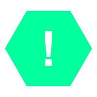 Warning sign on white background vector