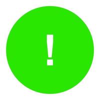 Warning sign on white background vector