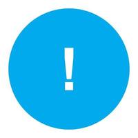 Warning sign on white background vector