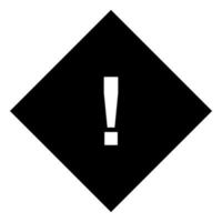 Warning sign on white background vector