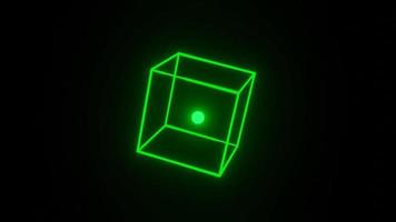 Abstract green square box animation, good for wallpaper, pattern, icon, background. video