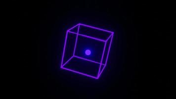 Abstract violet square box animation, good for wallpaper, pattern, icon, background. video