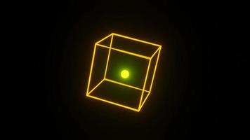 Abstract yellow square box animation, good for wallpaper, pattern, icon, background. video