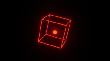 abstrakte rote Quadrat-Box-Animation, gut für Tapete, Muster, Symbol, Hintergrund. video