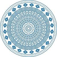 Tribal mandala, Abstract circular Polynesian mandala, Polynesian Hawaiian tattoo style vector ornament design