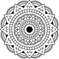 Flower Mandalas. Vintage decorative elements. Oriental pattern, Islam, Arabic, Indian, turkish, pakistan, chinese, mystic, ottoman motifs. Coloring book page mandala