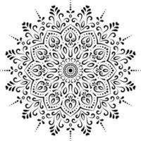 diseño de mandala decorativo, diseño de patrón circular para impresión, póster, portada, folleto, volante, pancarta, henna, mehndi, tatuaje, portada de libro, decoración. adorno en estilo étnico oriental vector